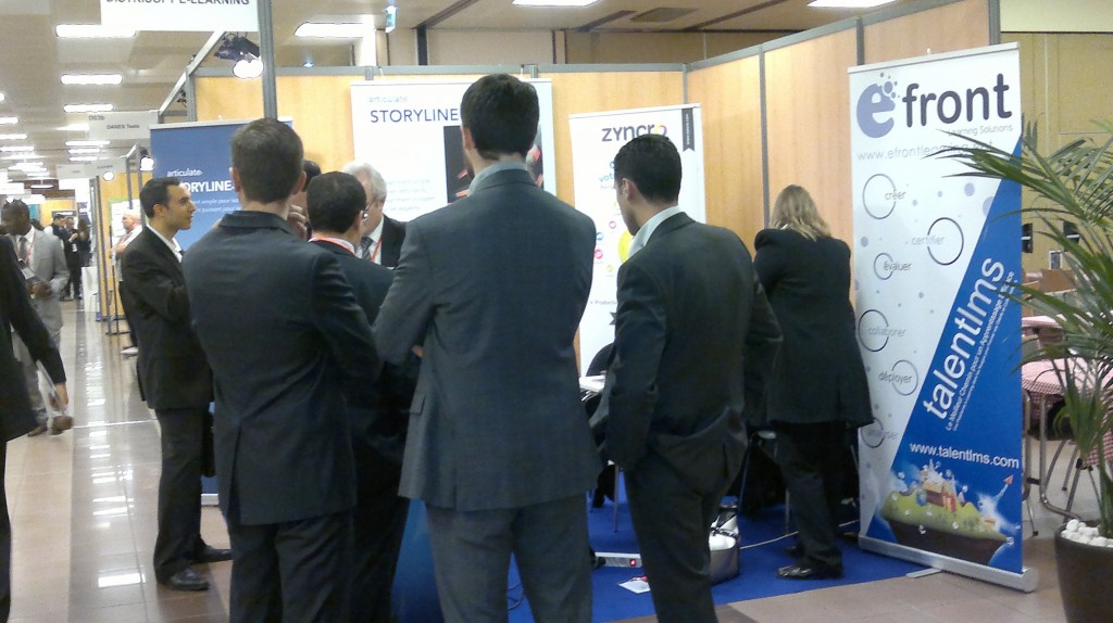 Booth traffic at Lyon's eLearning Expo 2012